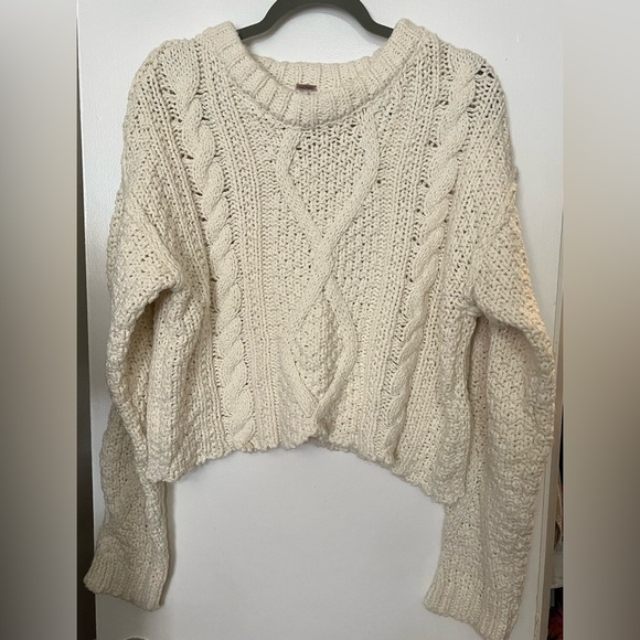 Free People Cutting Edge Cable Knit Sweater - Picture 2 of 6